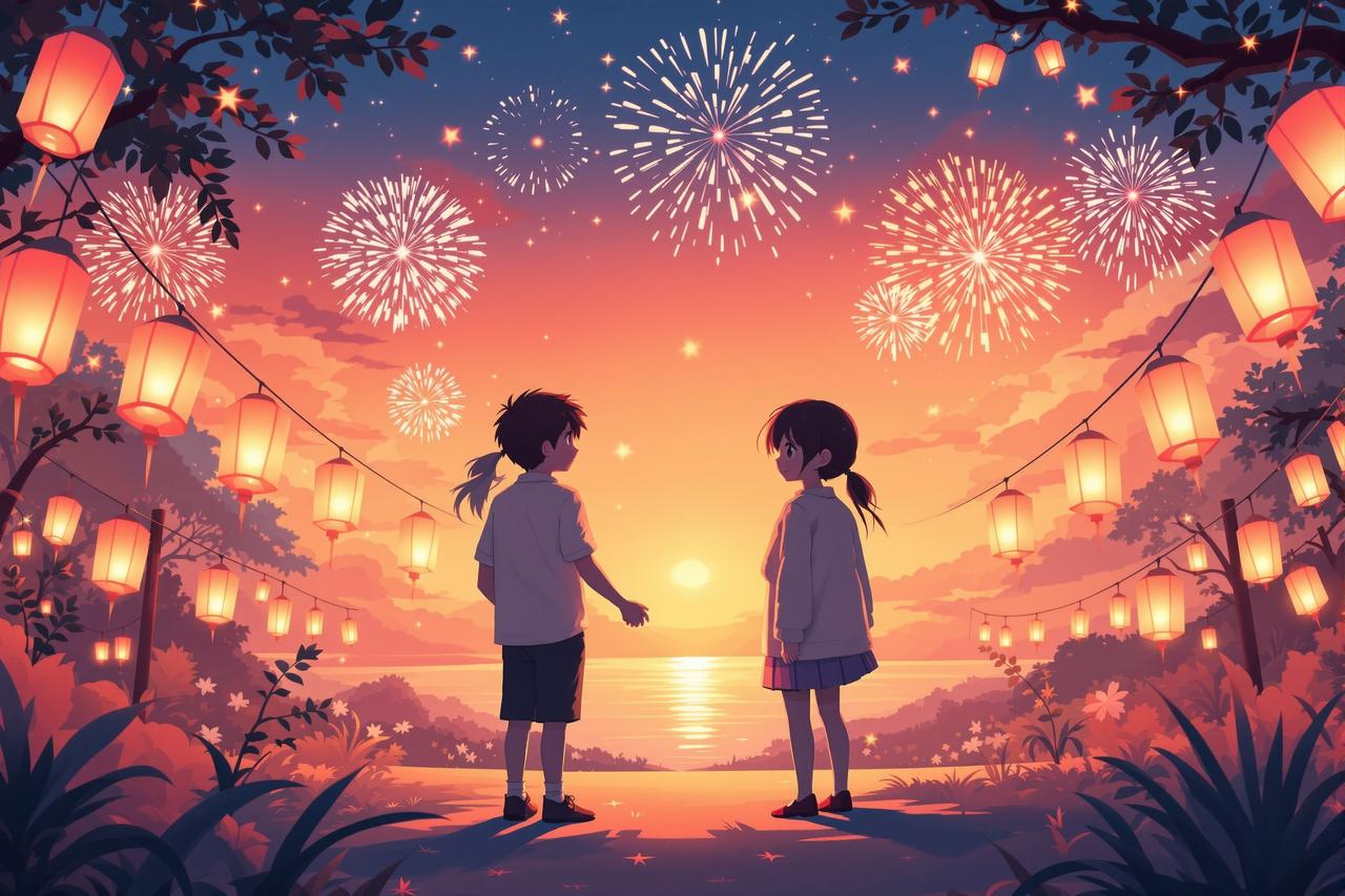 红果漫看 - 《邻家青梅》第5集：夏日祭的约定